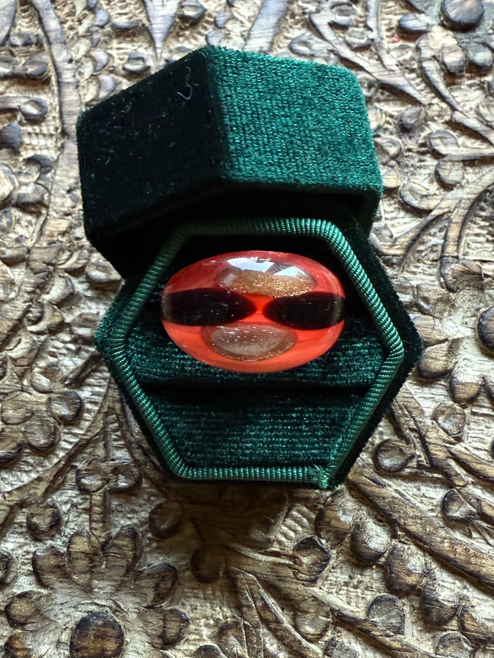 90’s lucite dome ring